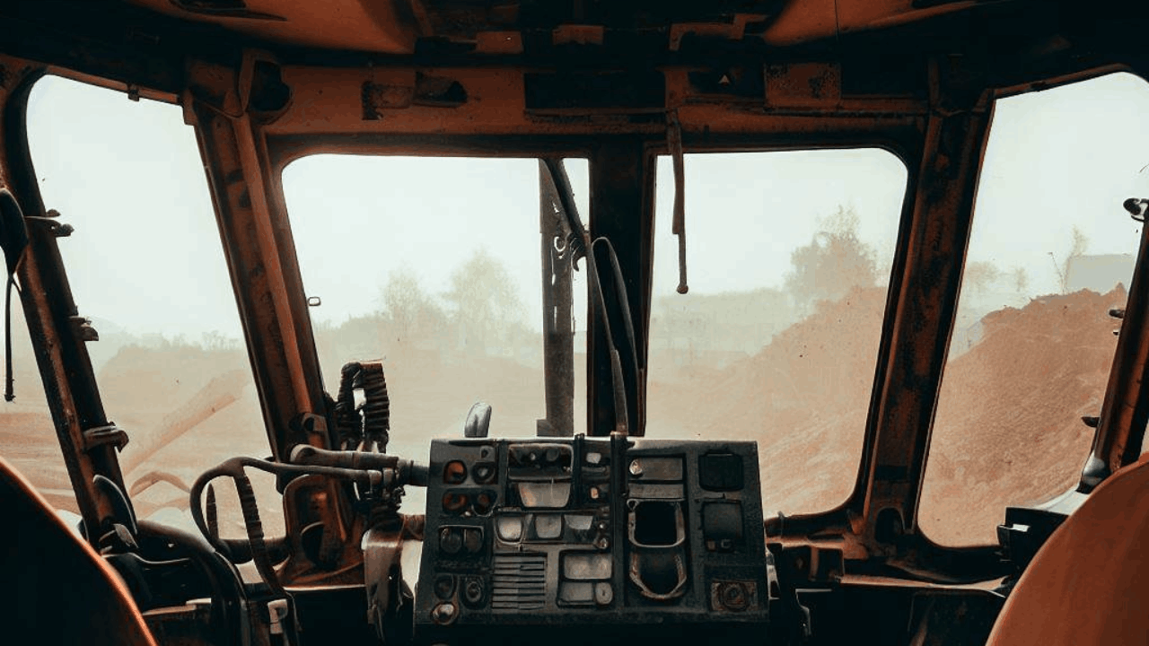 Bagian Dalam Kabin Excavator